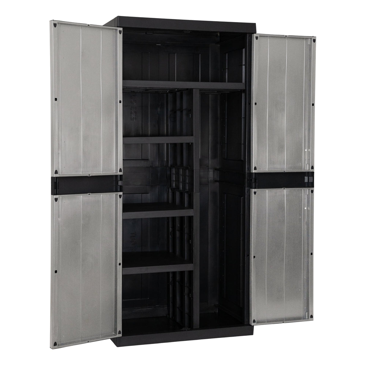 Toomax Armario 2 Puertas Garage Mega Utility Cabinet – Mueble Portaherramientas con 4 Estantes Regulables