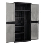 Toomax Armario 2 Puertas Garage Mega Utility Cabinet – Mueble Portaherramientas con 4 Estantes Regulables