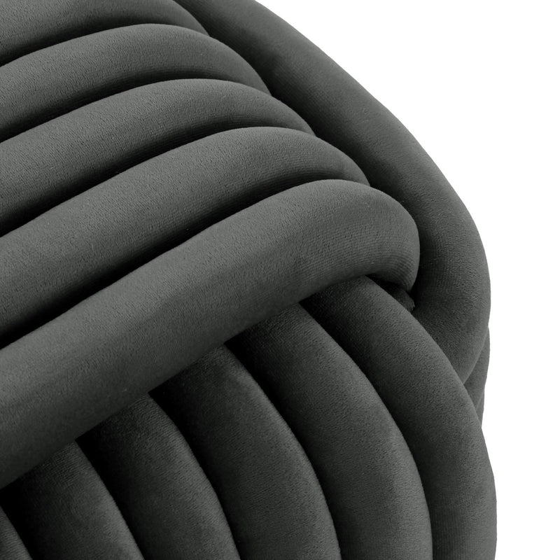 Puf Cuadrado Gris Oscuro