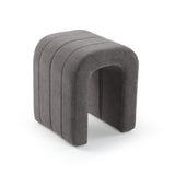 Versa Taburete Acolchado Gris Oscuro