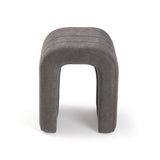 Versa Taburete Acolchado Gris Oscuro