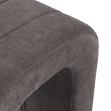 Versa Taburete Acolchado Gris Oscuro