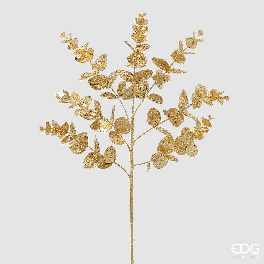 EDG Enzo De Gasperi Ramo Eucalipto Gold H61 cm – Decorazione Natalizia