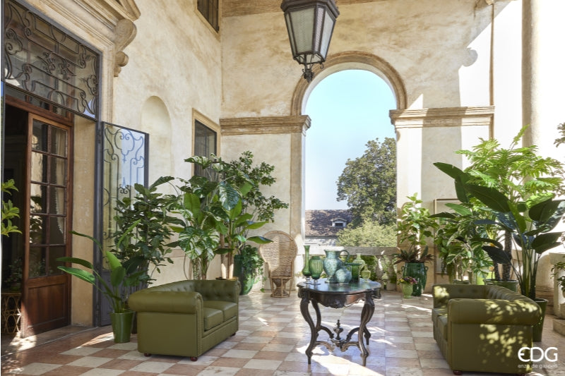 edg enzo de gasperi edg enzo de gasperi alocasia chic con vaso artificiale h 196 cm green ean 8056372084973