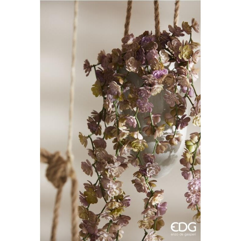 EDG Enzo De Gasperi Echeveria Olis Arbusto Colgante H 44 cm Planta Artificial Rosa Verde Claro