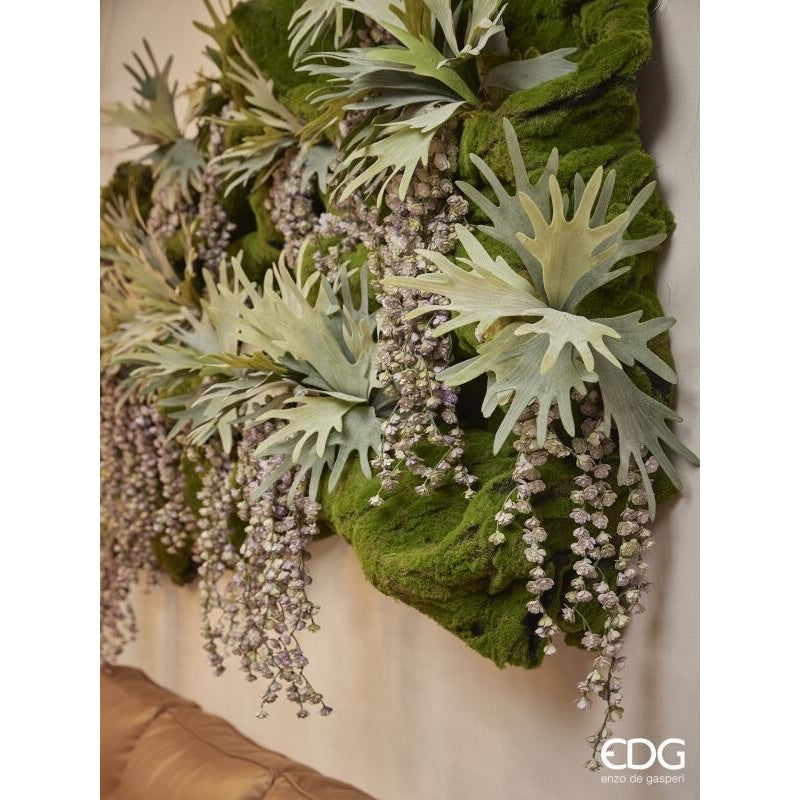 EDG Enzo De Gasperi Echeveria Olis Arbusto Colgante H 44 cm Planta Artificial Rosa Verde Claro
