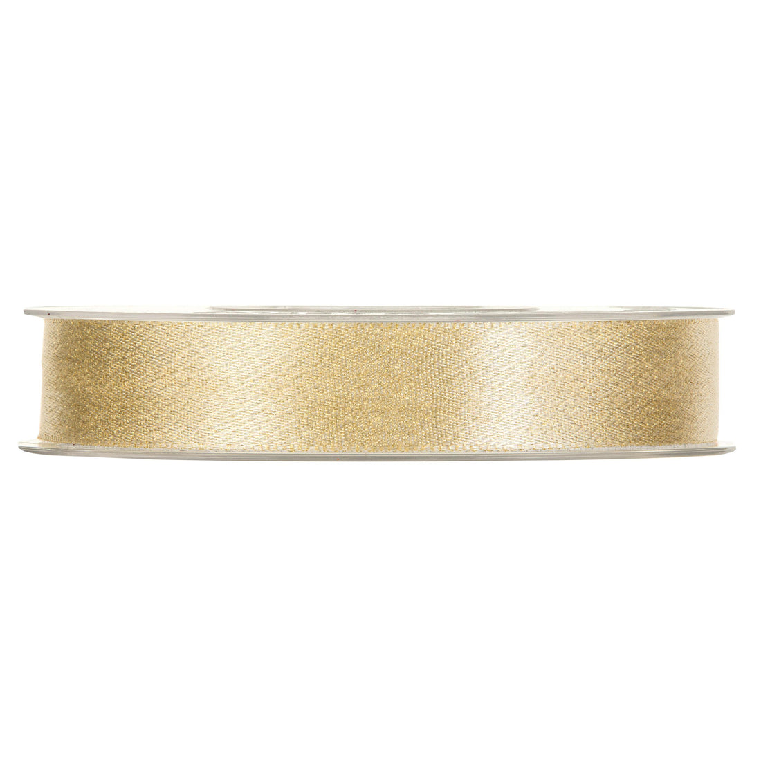 Piovaccari Cinta Navideña Frederik Crema Laminada 15 mm x 25 m – Cinta Decorativa para Árbol de Navidad, Lazos y Embalajes de Regalo