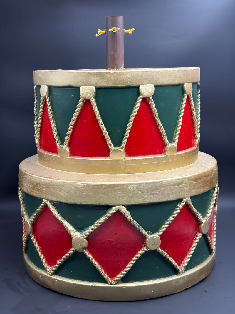 Preciosa Home Base Árbol de Navidad Decorativo Tambor Superpuesto Poliresina 50 x 50 x 45 cm