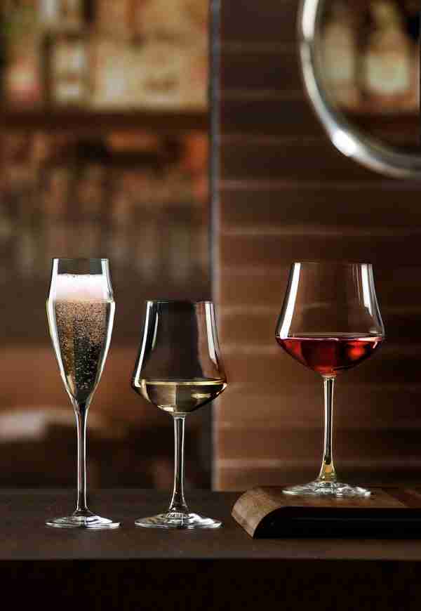 RCR Cristallería Italiana Ego - E50 - Juego de 6 Copas de Vino en Cristal