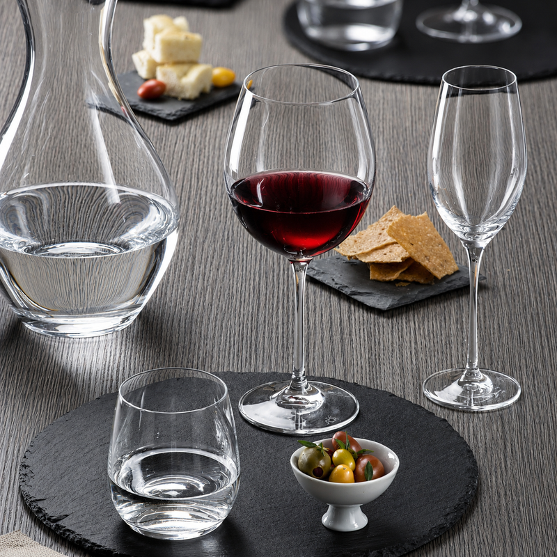 RCR Cristallería Italiana Invino - I56 Rosso D'Annata - Juego de 6 Copas de Vino en Vidrio