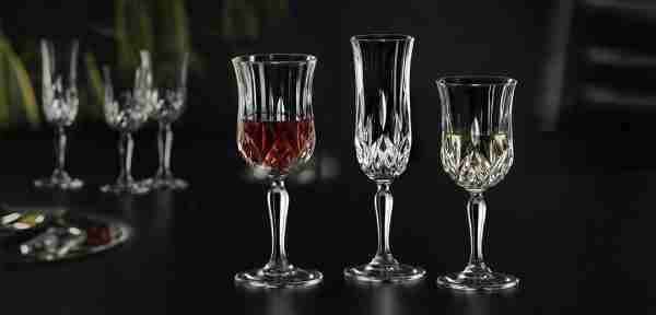 RCR Cristalleria Italiana Opera - 3 - Set da 6 Calici Vino in Cristallo