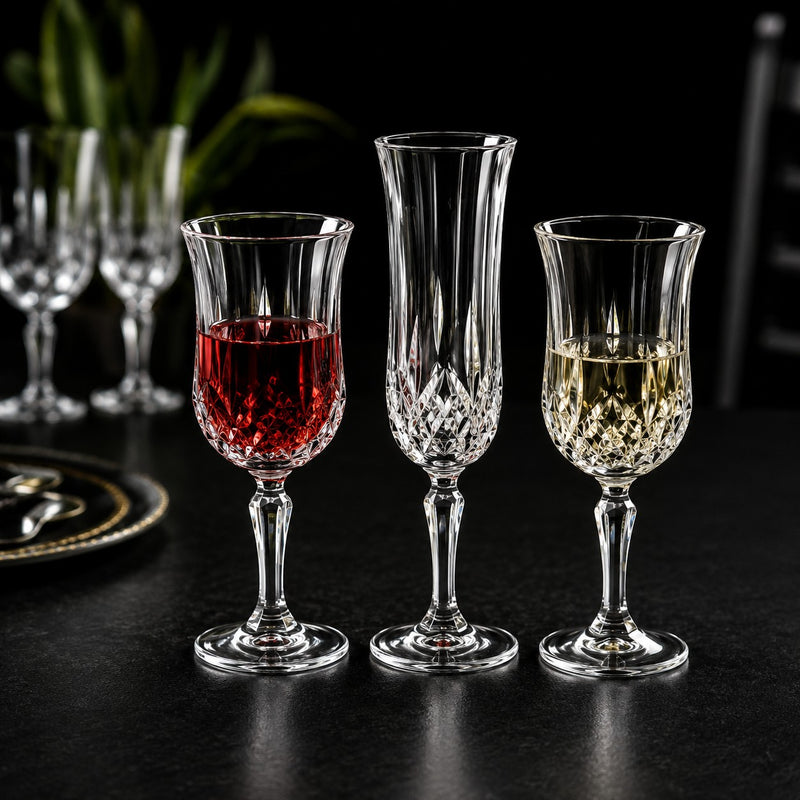 RCR Cristalleria Italiana Opera - FL - Set de 6 Copas Flauta en Cristal