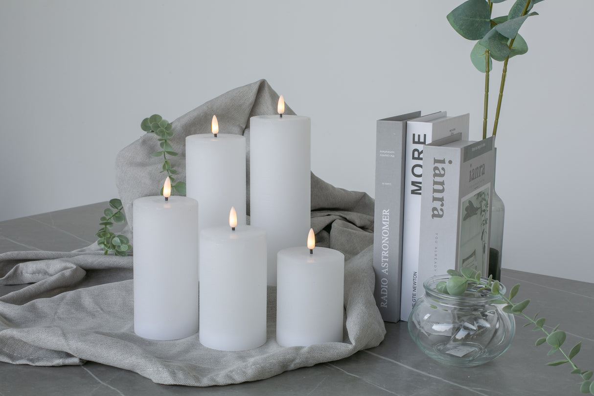 Bonturi Casa CANDELA LED CERA Bianco 7,5x10 Cm TOUCH