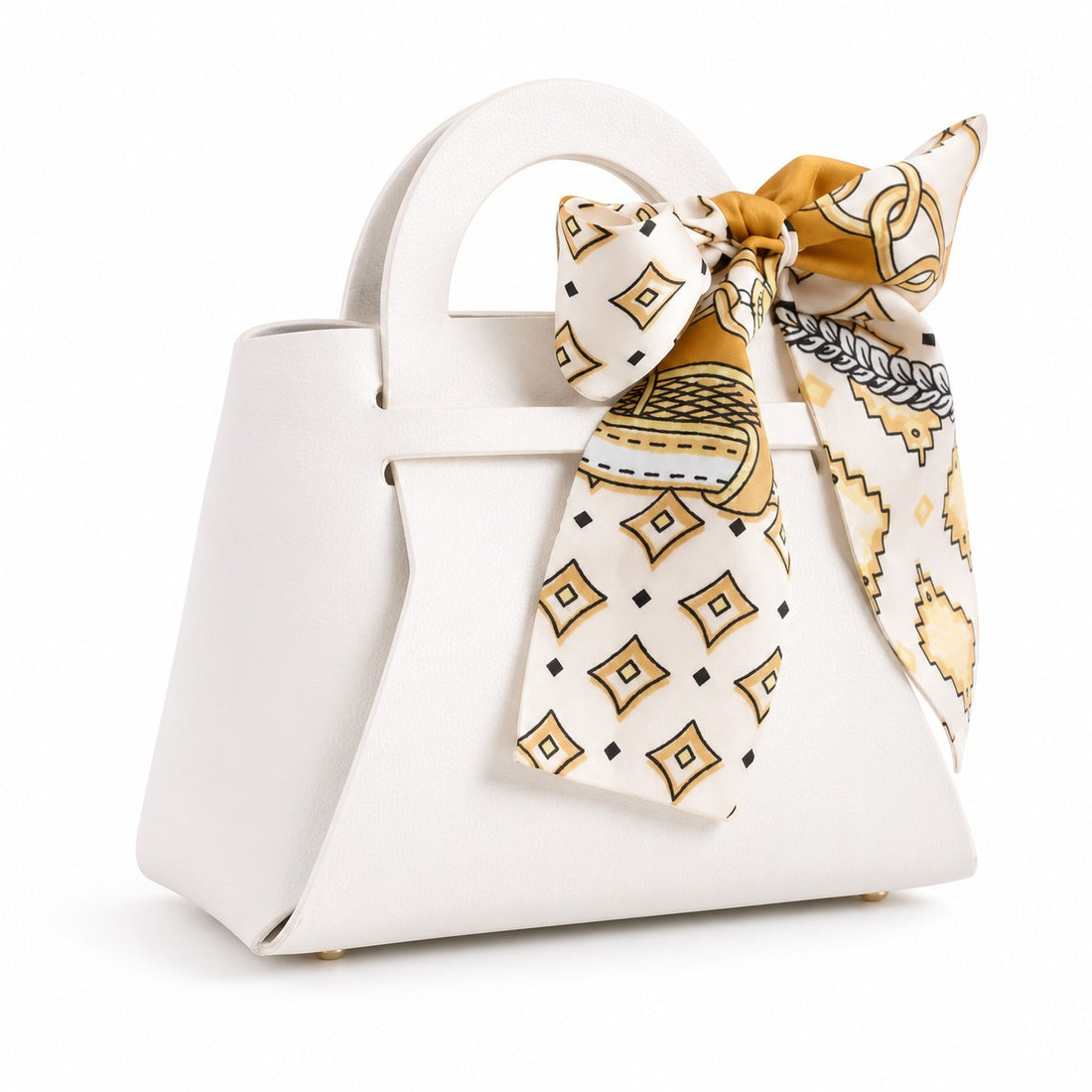 Bonturi Casa BORSETTA MINI Bomboniera FOULARD WHITE Portaconfetti 1 Pz