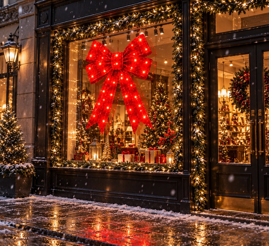 Bonturi Casa Fiocco Rosso Led Navidad 120cm 168 LED ip 44