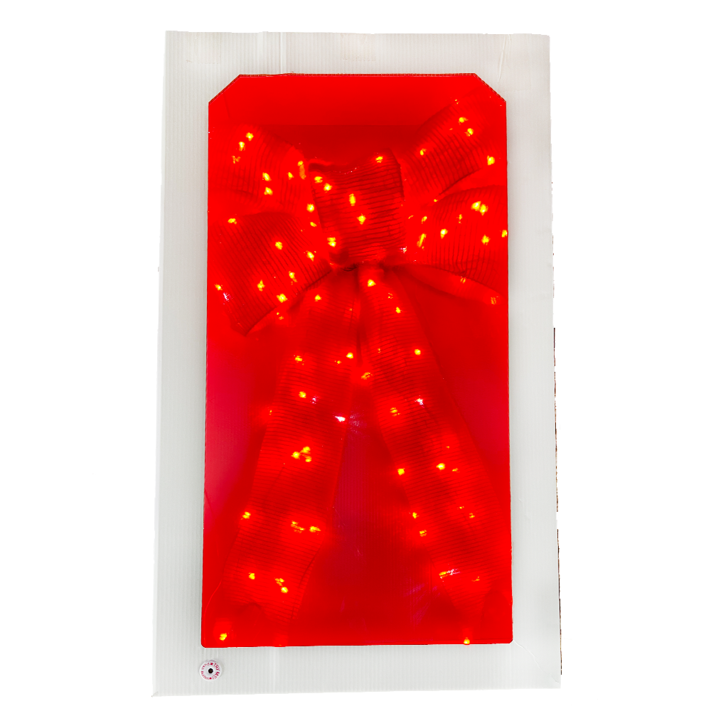 Bonturi Casa LIGHT BOW RED di Natale 120cm  168 LED