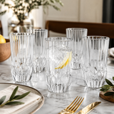 RCR Cristalleria Italiana Adagio - HB - Juego de 6 Vasos Long Drink en Cristal