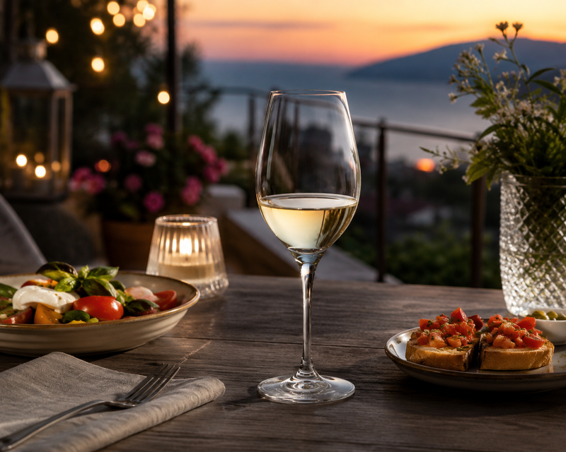 RCR Cristalleria Italiana Invino - I38 Vinos Blancos - Set de 6 Copas de Vino en Vidrio