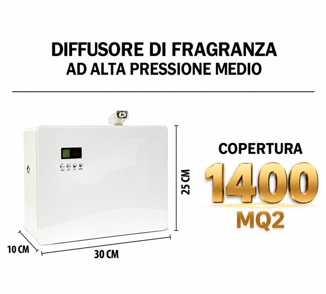 DESSENZE Difusor de Fragancias Profesional Medio de Alta Presión – Ambientador para Espacios de hasta 1400 m²