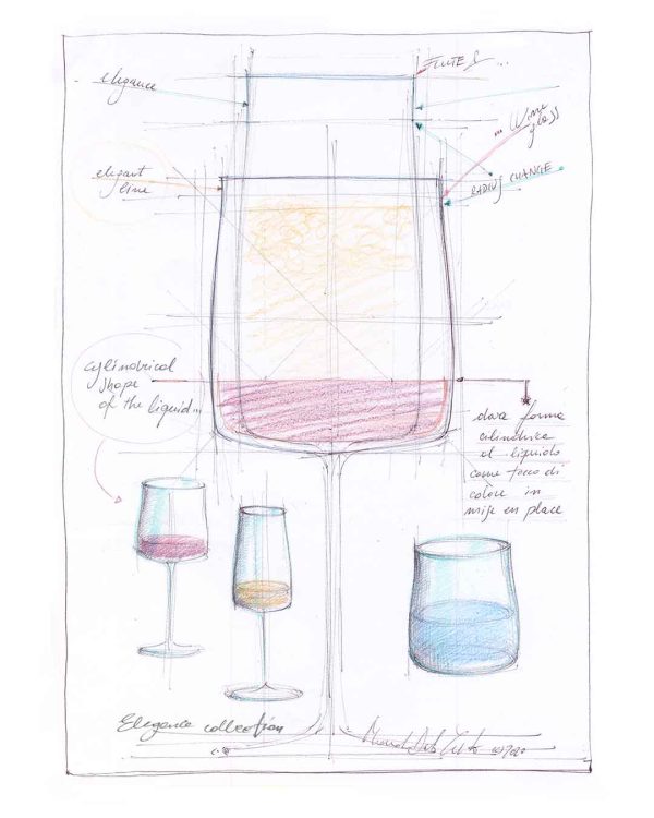 RCR Cristalleria Italiana Essential - E43 - Set de 6 Copas de Vino en Cristal