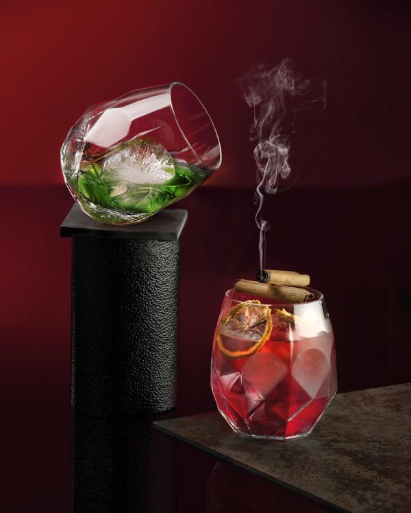 RCR Cristallería Italiana Alkemist - Juego de 6 Vasos de Cristal