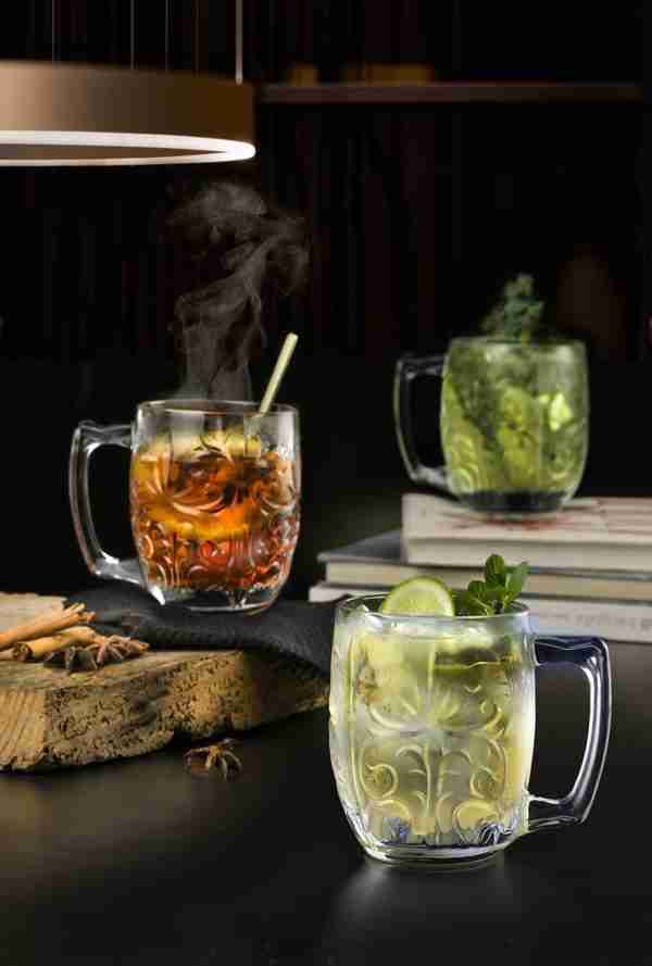 RCR Cristalleria Italiana Tattoo Mule - Set de 4 Vasos de Cócteles en Cristal