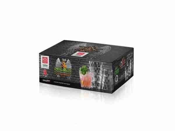 RCR Cristalleria Italiana Stack - DOF - Juego de 6 Vasos de Cristal