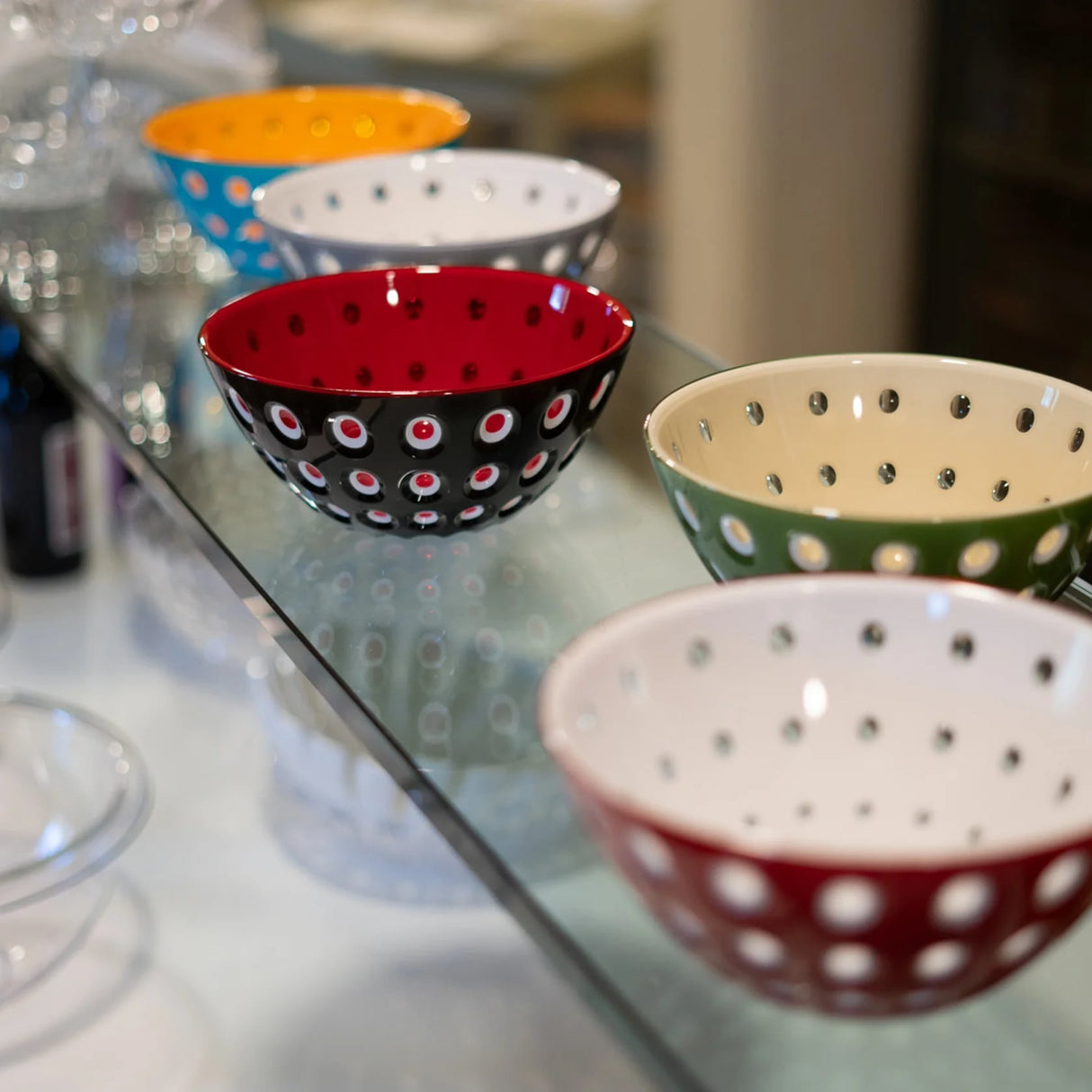 guzzini guzzini contenitore le murrine in san d 20 cm smeraldo bianco rosso ean 8008392392439