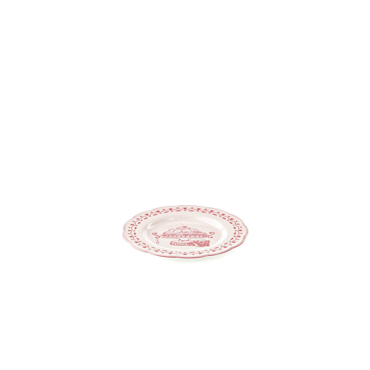 GUZZINI Piatto Dessert Melamina Josephine D 21 Cm Table Decor Rosa Polvere