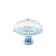 GUZZINI Alzata con Campana Melamina Josephine D 30,4 Cm Decoración de Mesa Azul Celeste Polvo
