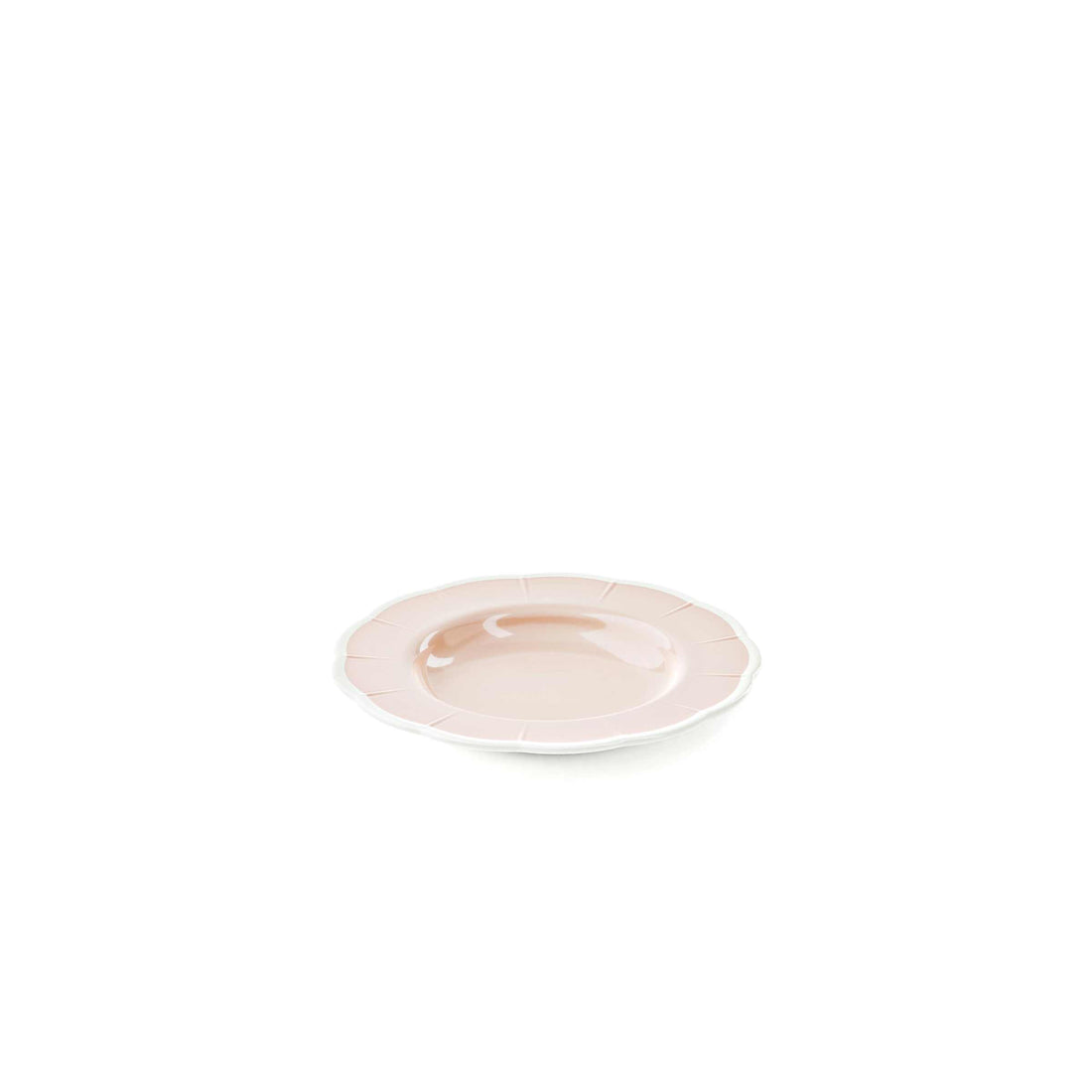 GUZZINI Plato Hondo Melamina Flora Ø 24 Cm Table Decor Rosa Polvo