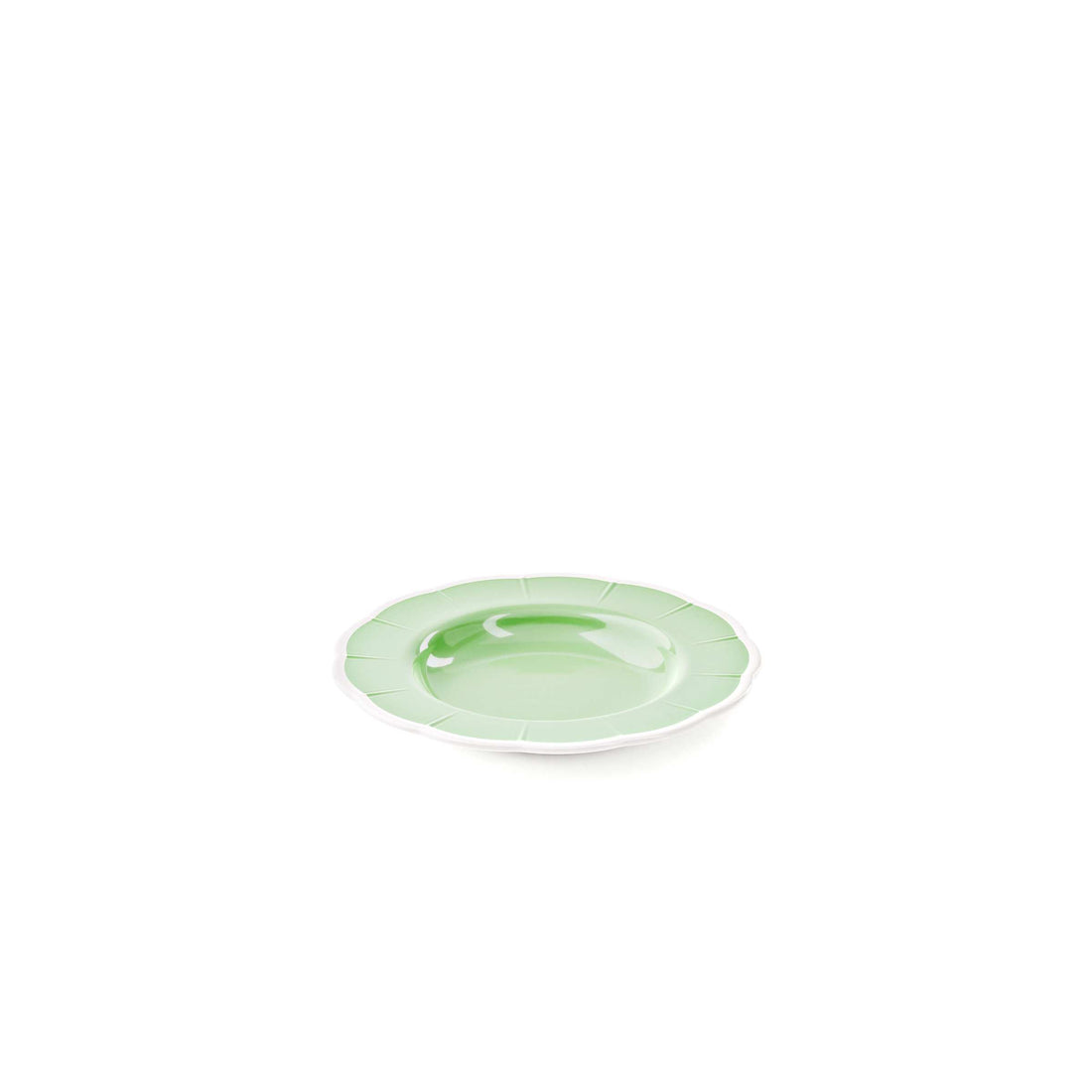 GUZZINI Plato Hondo Melamina Flora D 24 Cm Table Decor Verde Polvo