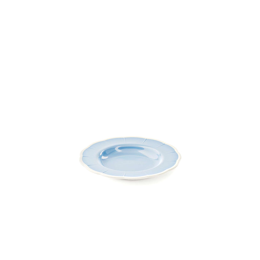 GUZZINI Plato Hondo Melamina Flora Ø 24 Cm Table Decor Azul Pálido