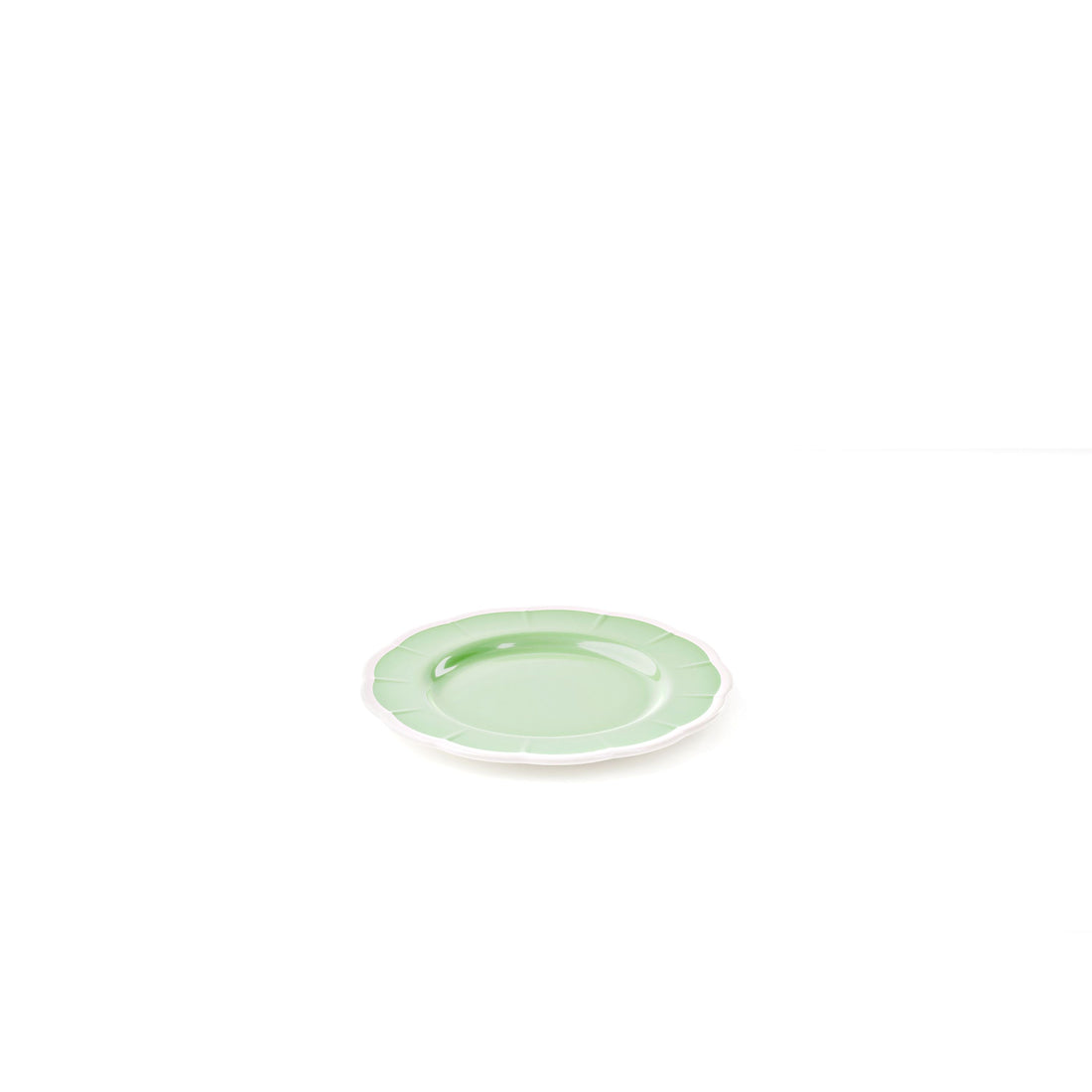 GUZZINI Piatto Dessert Melamina Flora D 21 Cm Table Decor Verde Polvere