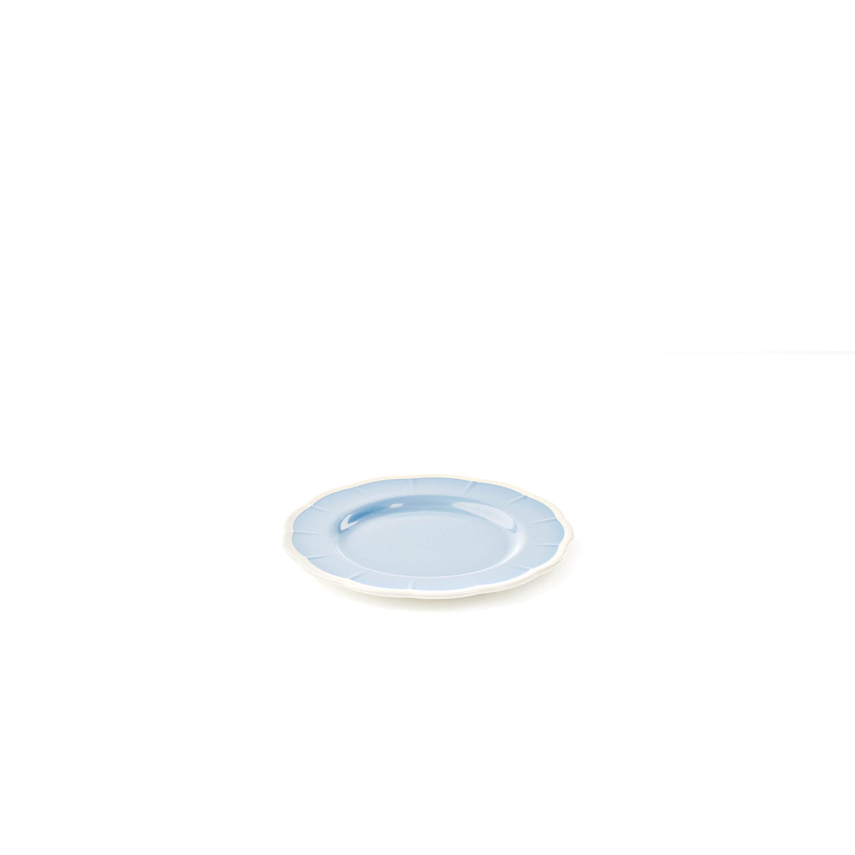 GUZZINI Plato Postre Melamina Flora D 21 Cm Table Decor Azul Polvo