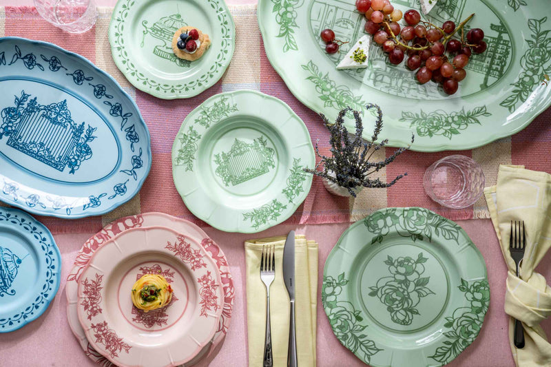 guzzini guzzini vassoio tondo grande melamina josephine d 37 cm table decor giallo polvere ean 8008392398950