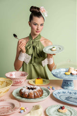 guzzini guzzini vassoio tondo piccolo melamina josephine d 315 cm table decor verde polvere ean 8008392399056