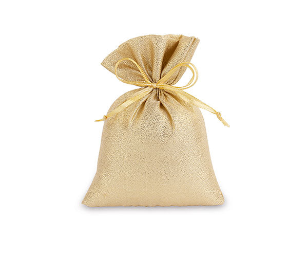 Cupido&Co. Portaconfites Bolsa Lamé Oro 10 x 14 Cm 12 Uds