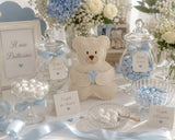 Cupido&Co. Bolsita Osito Corazón Azul 100 x 135 Mm Beige 12 Pz