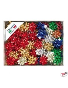 Brizzolari Escarapelas Estrellas Splendid Surtidas Metalizado 10 mm 100 piezas