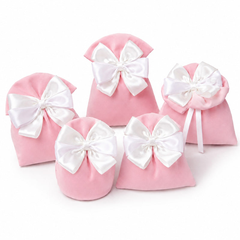Creaciones para Enzo Saquito Bombonera Colorado 13X11 Cm Portaconfites Rosa Paq 10 Uds
