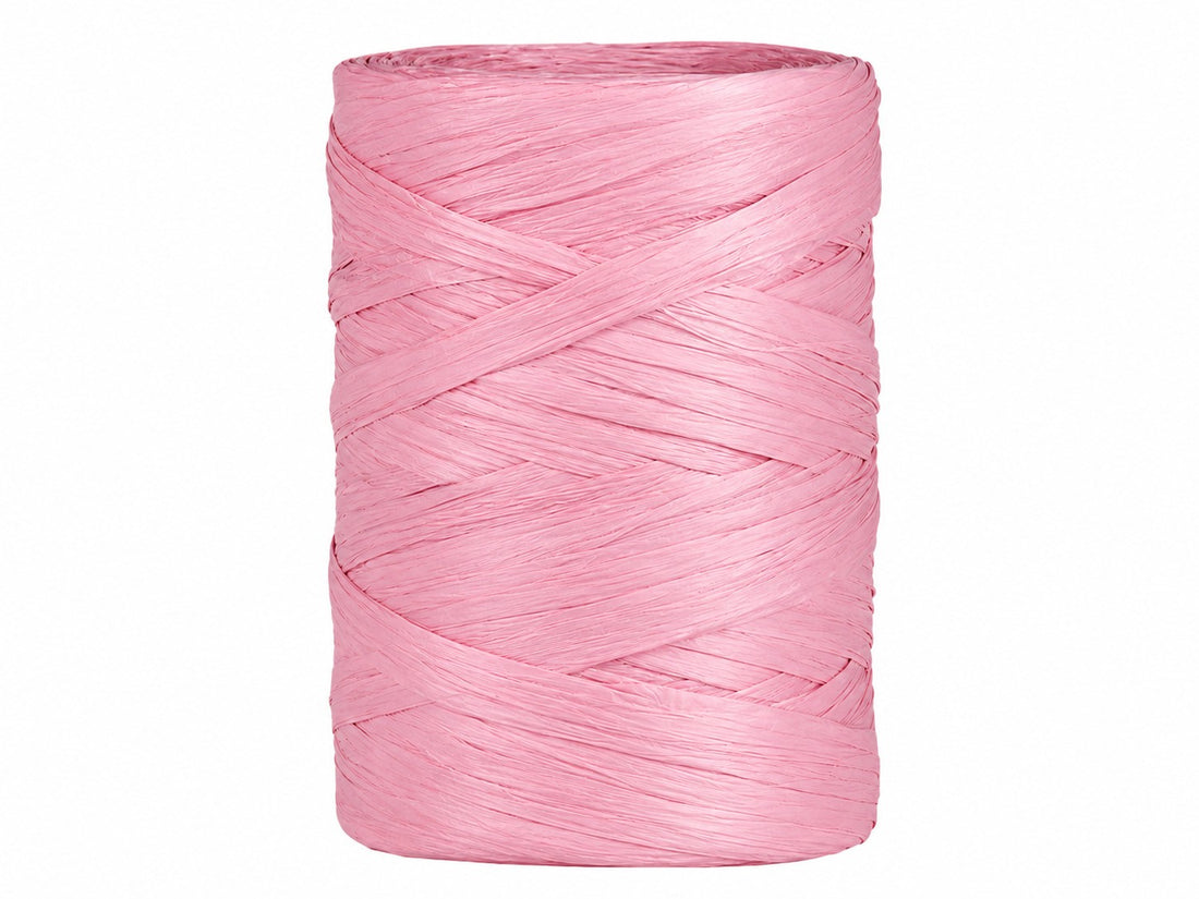 Piovaccari Paper Raphia Pink 5-8 mm x 100 m – Rafia de Papel Rosa para Decoraciones, Lazos, Envases de Regalo y Bricolaje