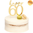 givi givi cake topper happy 60 oro 13 x 12 cm ean 8010052409036