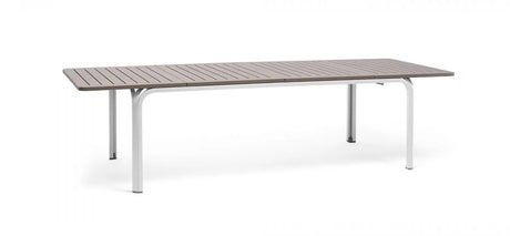 nardi nardi tavolo alloro 210 extensible 210 280 x 100 cm h 73 cm tortora piedini bianco ean 8010352828513