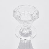 Portavelas EDG Enzo De Gasperi Crystal Sinuoso H 22 Cm D 10 Cm Natural Transparente