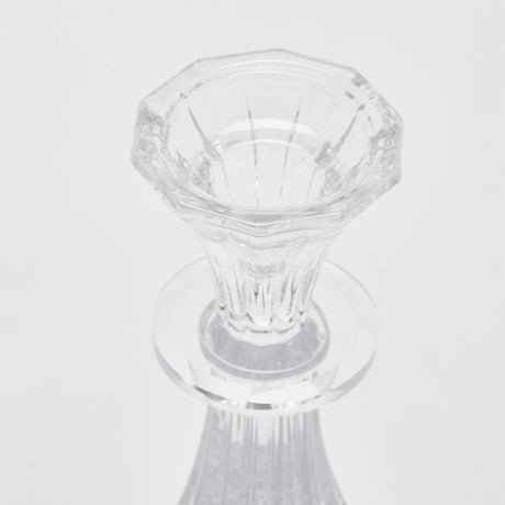 Portavelas EDG Enzo De Gasperi Crystal Sinuoso H 22 Cm D 10 Cm Natural Transparente