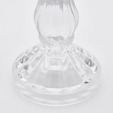 Portavelas EDG Enzo De Gasperi Crystal Sinuoso H 22 Cm D 10 Cm Natural Transparente