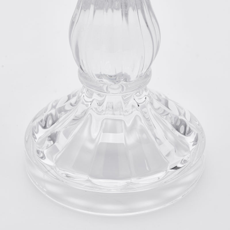 Portavelas EDG Enzo De Gasperi Crystal Sinuoso H 22 Cm D 10 Cm Natural Transparente