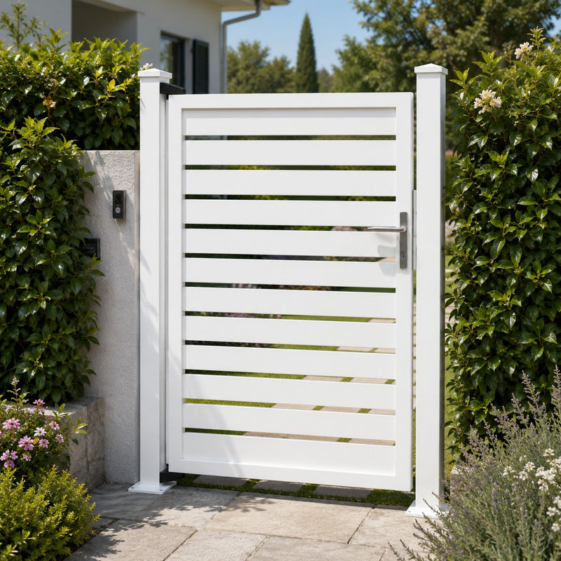 Puerta Peatonal L'Arcolaio Miami 100x160cm Blanco Brillante