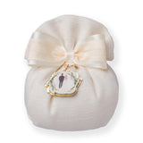 Creaciones para Enzo Bolsa Bomboniera Portaconfetti en Tejido Crudo 13x14 cm Cf 10 Pz